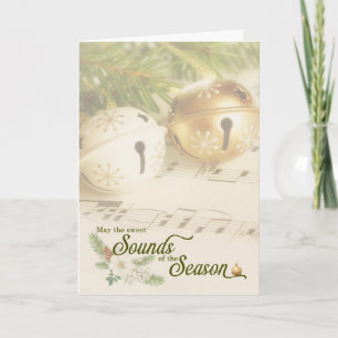 Pour Fêtes Annuelles Cartes de Noël avec Clochettes de Traîneau et Part