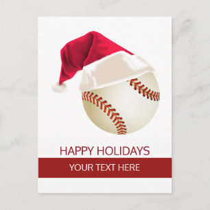 Pour Fêtes Annuelles Cartes de Noël baseball Balle Chapeau de Père Noël