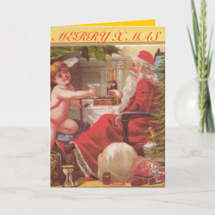 POUR FÊTES ANNUELLES CARTES DE NOËL - BELLES CARTES D'ÉPOQUE VICTORIENN