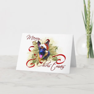 Pour Fêtes Annuelles Cartes de Noël berger allemandes