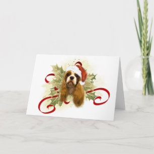 Pour Fêtes Annuelles Cartes de Noël Cavalier King Charles Spaniel