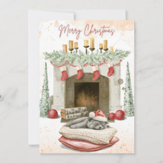 Pour Fêtes Annuelles Cartes de Noël chats mignonnes 1