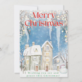 Pour Fêtes Annuelles Cartes de Noël - Conception de ville, bonhomme de
