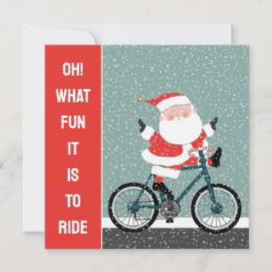 Pour Fêtes Annuelles Cartes de Noël Cycliste Vacances