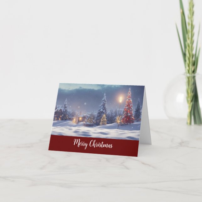 Pour Fêtes Annuelles Cartes de Noël d'affaires en bloc (Devant)