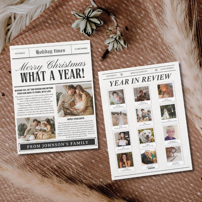 Pour Fêtes Annuelles Cartes de Noël dans le journal amusant que par an (Créateur téléchargé)