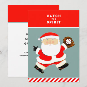 Pour Fêtes Annuelles Cartes de Noël de baseball