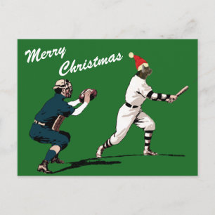 Pour Fêtes Annuelles cartes de noël de baseball