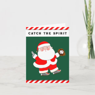 Pour Fêtes Annuelles Cartes de Noël de baseball amusantes