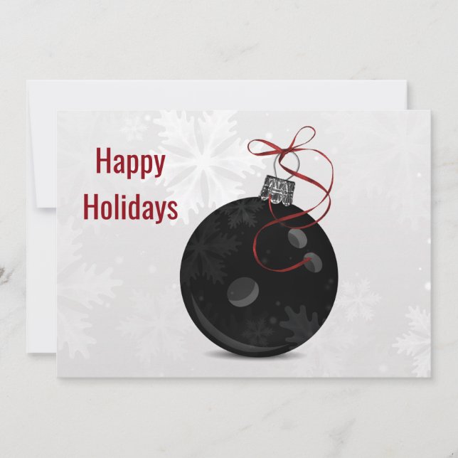 Pour Fêtes Annuelles cartes de Noël de bowling (Devant)
