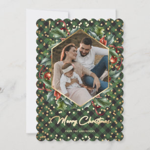 Pour Fêtes Annuelles Cartes de Noël de Buffalo Vert Wreath