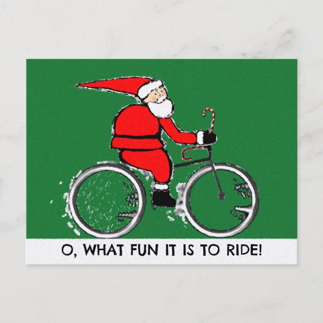 Pour Fêtes Annuelles Cartes de Noël de cyclisme (Devant)