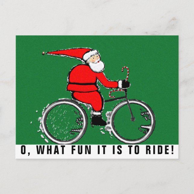 Pour Fêtes Annuelles cartes de Noël de cyclisme (Devant)