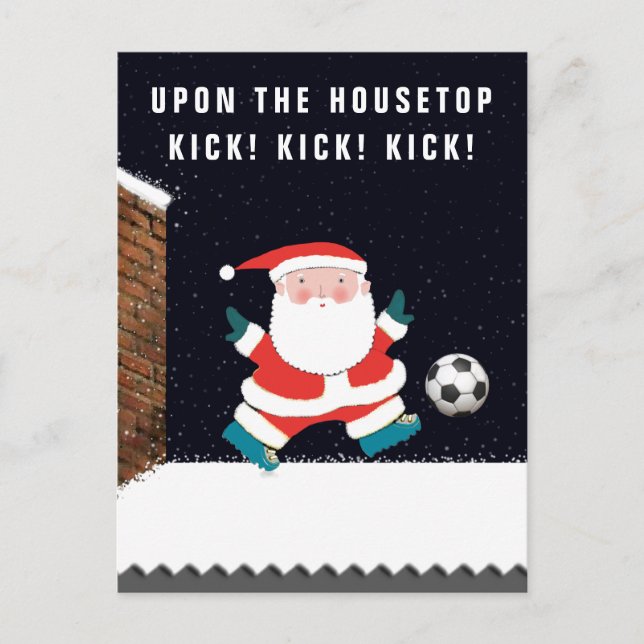Pour Fêtes Annuelles Cartes de Noël de football (Devant)