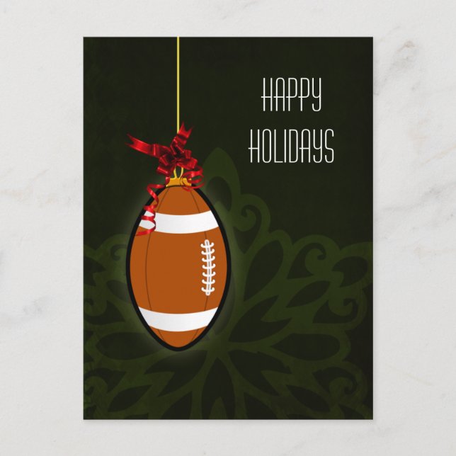 Pour Fêtes Annuelles cartes de Noël de football (Devant)