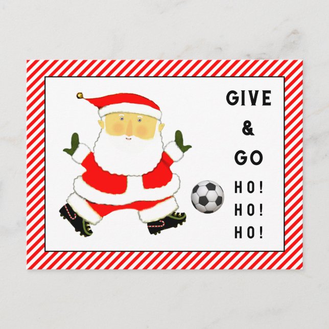 Pour Fêtes Annuelles Cartes de Noël de football (Devant)