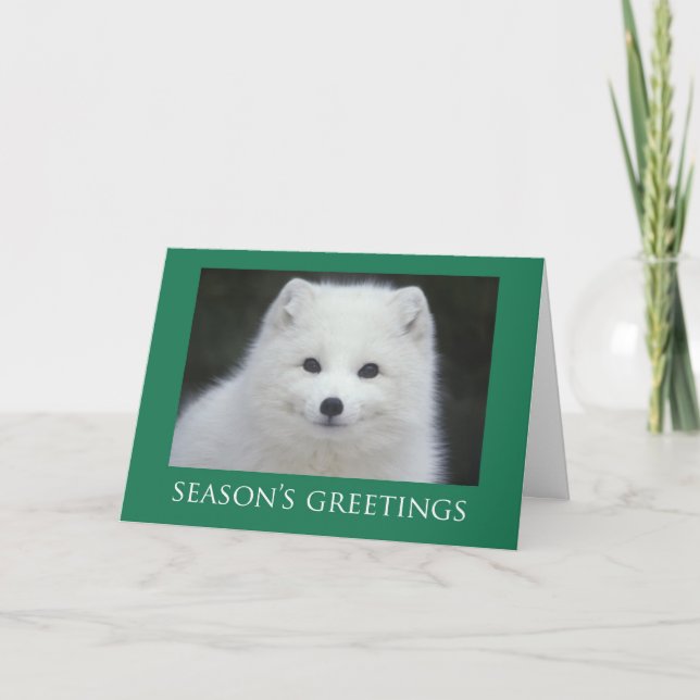 Pour Fêtes Annuelles Cartes de Noël de Fox (Devant)
