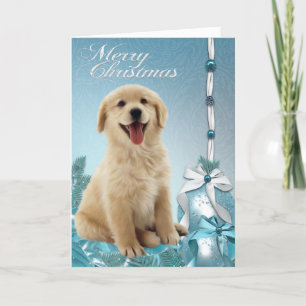 Pour Fêtes Annuelles Cartes de Noël de golden retriever de Labrador