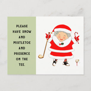 Pour Fêtes Annuelles Cartes de Noël de golf