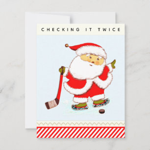 Pour Fêtes Annuelles Cartes de Noël de hockey