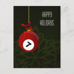 Pour Fêtes Annuelles Cartes de Noël de joueur de billard