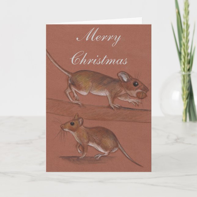 Pour Fêtes Annuelles Cartes de Noël de la faune britannique (Devant)
