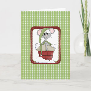 Pour Fêtes Annuelles Cartes de Noël de la souris