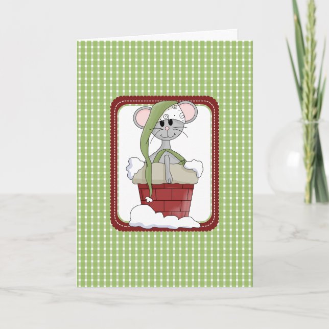 Pour Fêtes Annuelles Cartes de Noël de la souris (Devant)