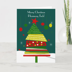 Pour Fêtes Annuelles Cartes de Noël de la technologie de la pharmacie #