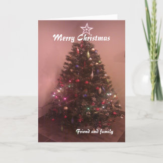 Pour Fêtes Annuelles Cartes de Noël de l'ami et de la famille