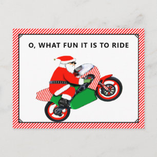 Pour Fêtes Annuelles Cartes de Noël de moto