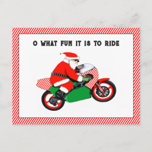 Pour Fêtes Annuelles cartes de Noël de moto