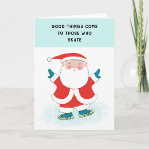 Pour Fêtes Annuelles Cartes de Noël de patinage sur glace
