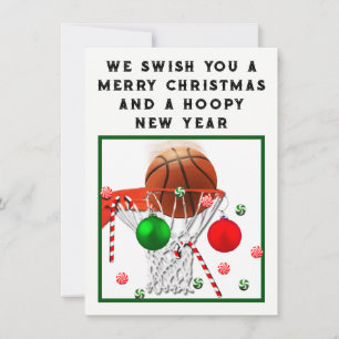 Pour Fêtes Annuelles Cartes de Noël de vacances de basketball