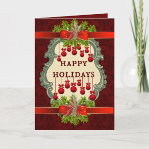 Pour Fêtes Annuelles Cartes de Noël de vacances de belles expressions