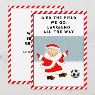 Pour Fêtes Annuelles Cartes de Noël de vacances de football