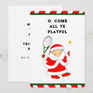 Pour Fêtes Annuelles Cartes de Noël de vacances de tennis