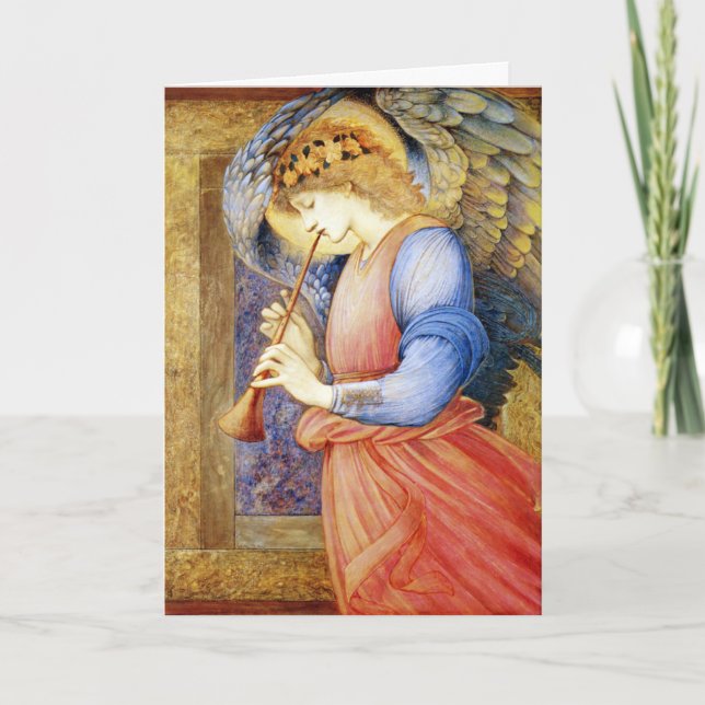 Pour Fêtes Annuelles Cartes de Noël des Anges Beaux-Arts Burne-Jones (Devant)