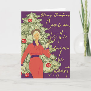 Pour Fêtes Annuelles Cartes de Noël des années 50