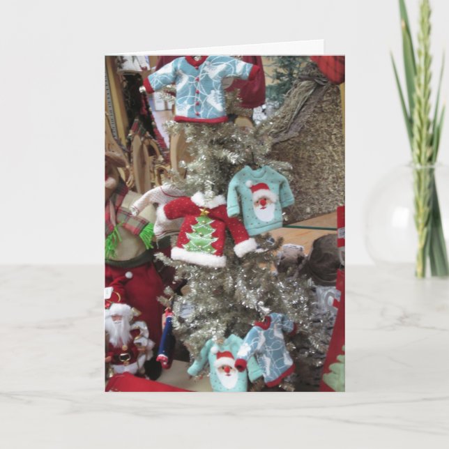 Pour Fêtes Annuelles Cartes de Noël des ornements de pull (Devant)