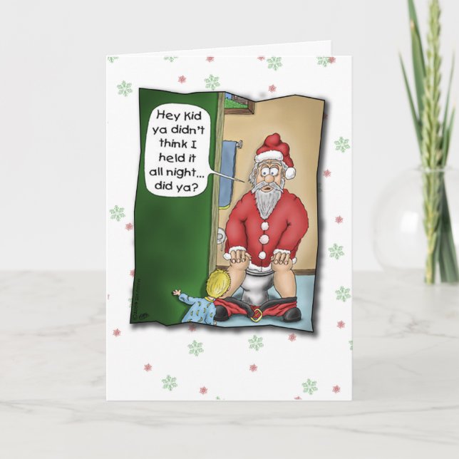 Pour Fêtes Annuelles Cartes de Noël drôles : Arrêt de mine (Devant)