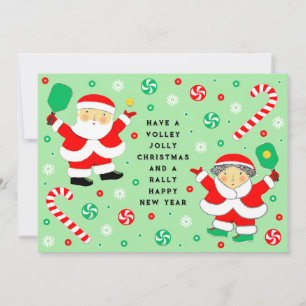 Pour Fêtes Annuelles Cartes de Noël drôles de Pickleball