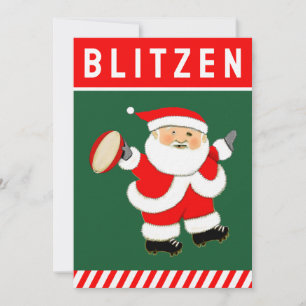Pour Fêtes Annuelles Cartes de Noël drôles de rugby