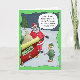 Pour Fêtes Annuelles Cartes de Noël drôles : Dur de l'audition