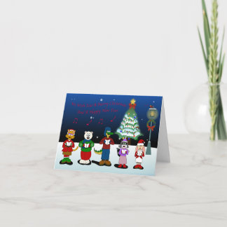 Pour Fêtes Annuelles Cartes de Noël du Chœur des Amis Animaux