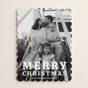 Pour Fêtes Annuelles Cartes de Noël élégantes en forme de coquille avec