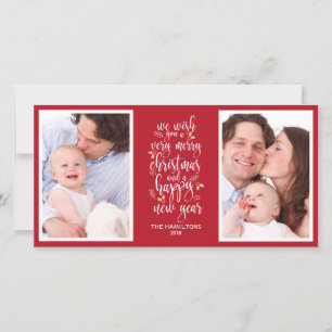 Pour Fêtes Annuelles Cartes de Noël en collage de photos mignonnes - 2