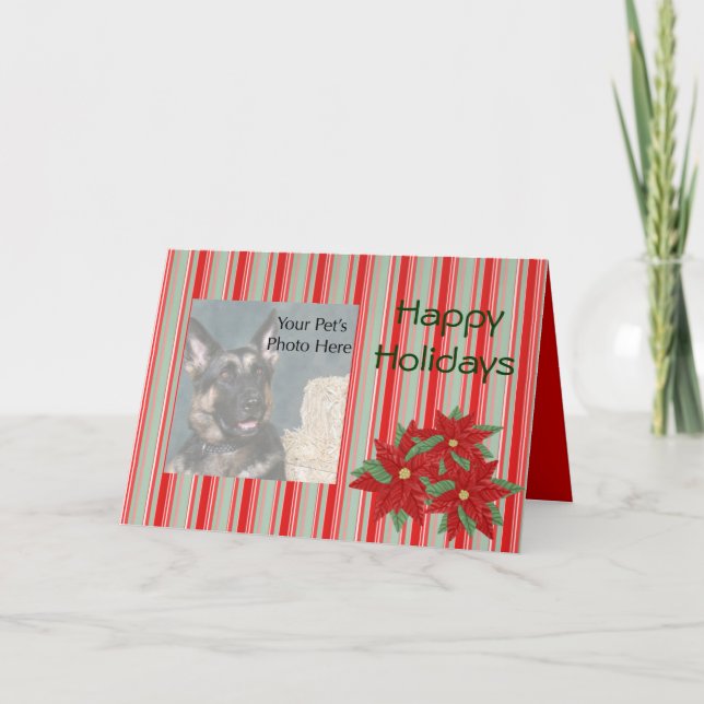 Pour Fêtes Annuelles Cartes de Noël faites sur commande d'animal (Devant)