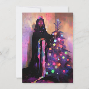 Pour Fêtes Annuelles Cartes de Noël foncées uniques