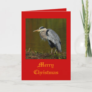 Pour Fêtes Annuelles Cartes de Noël Heron